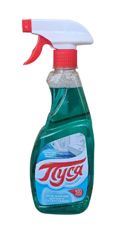 010590 Detergent pentru baie și sanitare"Pusea" 500 ml - Prospețime marină (pulverizator)