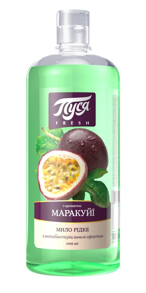 010615 Săpun lichid "Pusea" Fresh 1000 ml -Maracuja
