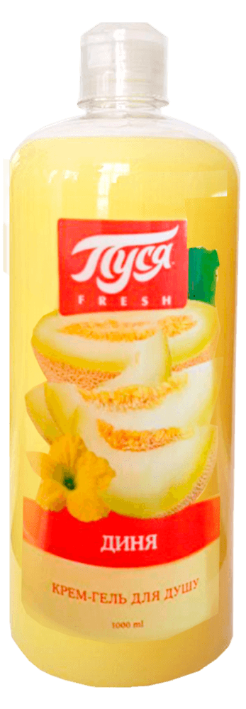 010627 Gel de duș  "Pusea" Fresh 1000 ml - Pepene galbene