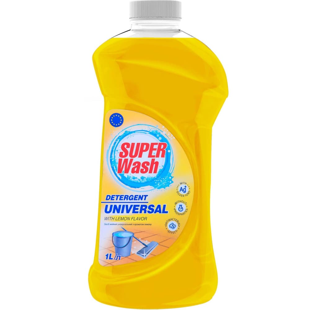 010660 Detergent universal de curățenie"SUPER WASH" 1000 ml -Lămâie