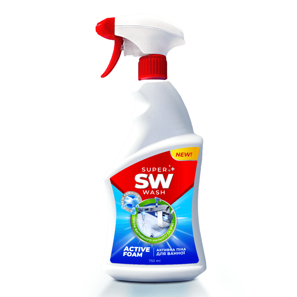 010663 Detergent pentru baie și sanitare Spumă activă "SUPER WASH" 750 ml