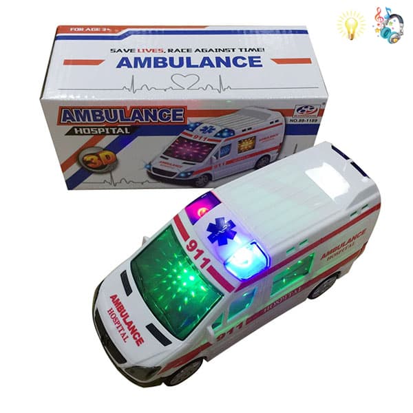 010801 Masina Ambulanta cu muzica si lumina