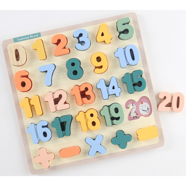 010477 Sorter din lemn - Cifre