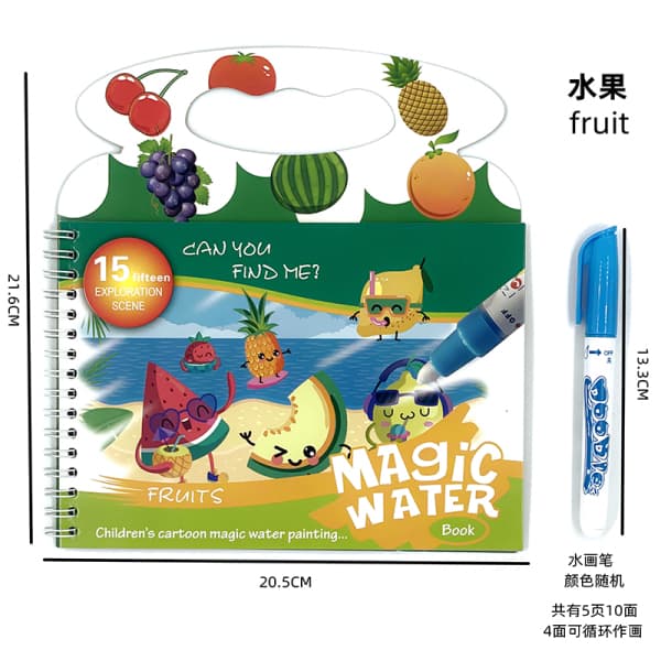 010747 Set de colorat cu apa - Fructe