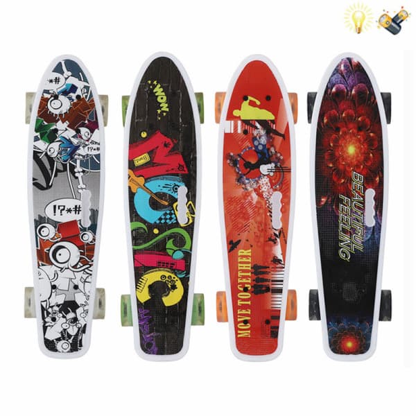 010793 Penny board (roti PU cu lumini)